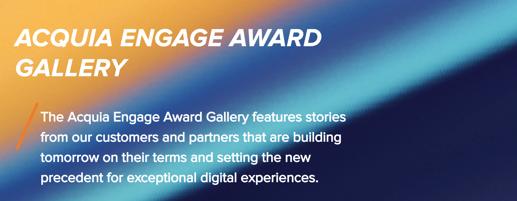 Acquia Engage Award Gallery