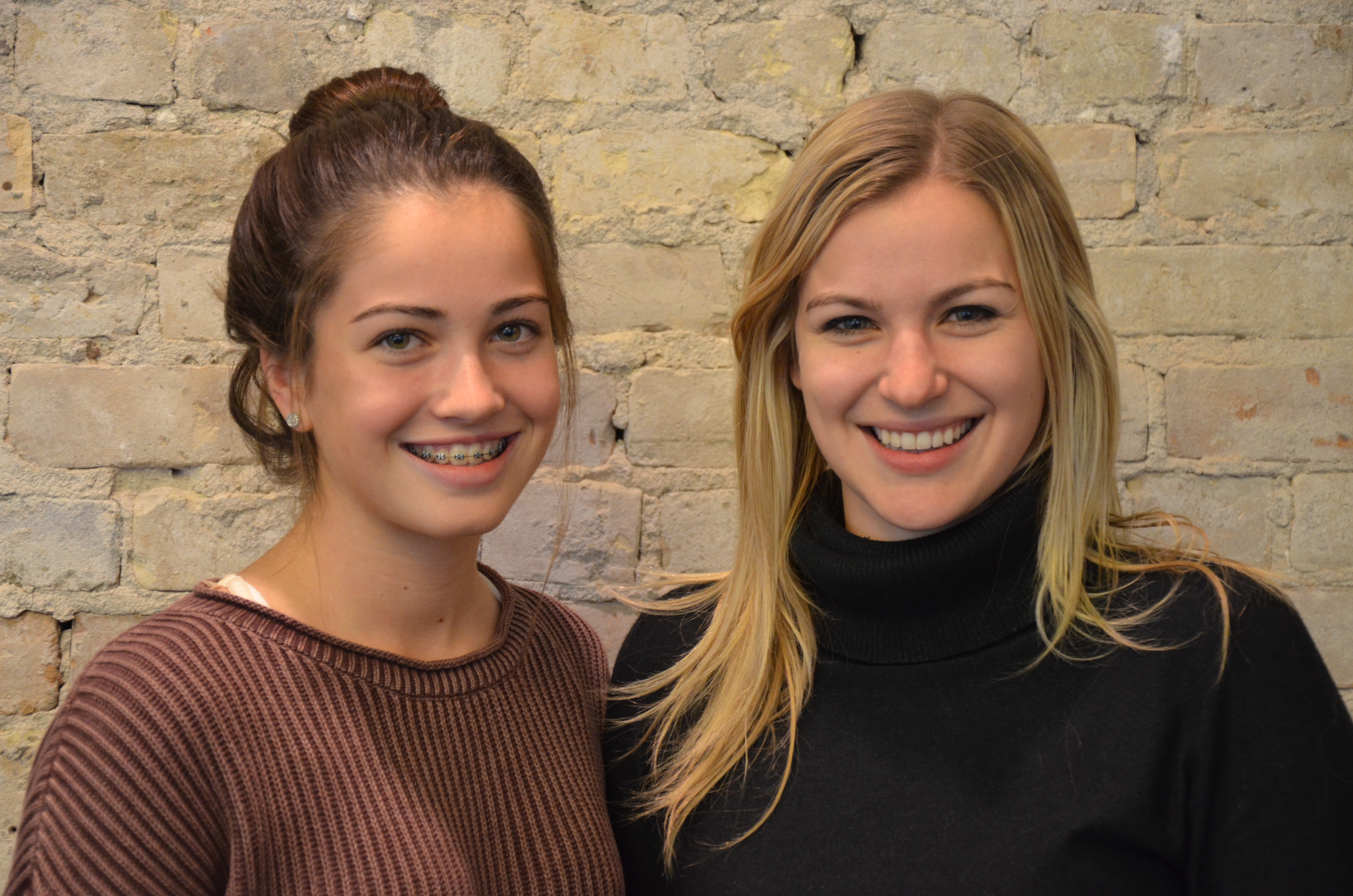 An image of Emilie Simmons with Echidna's HR co-ordinator Emily Galan.
