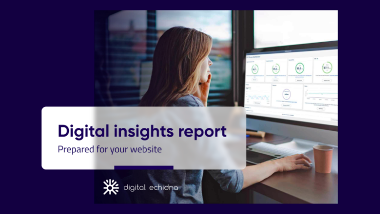 Site Improve digital insights report.