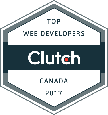 An icon for Clutch's 2017 Top Web Developers Canada